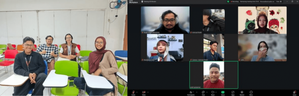 Gambar 4.1 Proses diskusi dan umpan balik perencanaan.